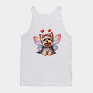 Valentine Fairy Yorkshire Terrier Dog Tank Top